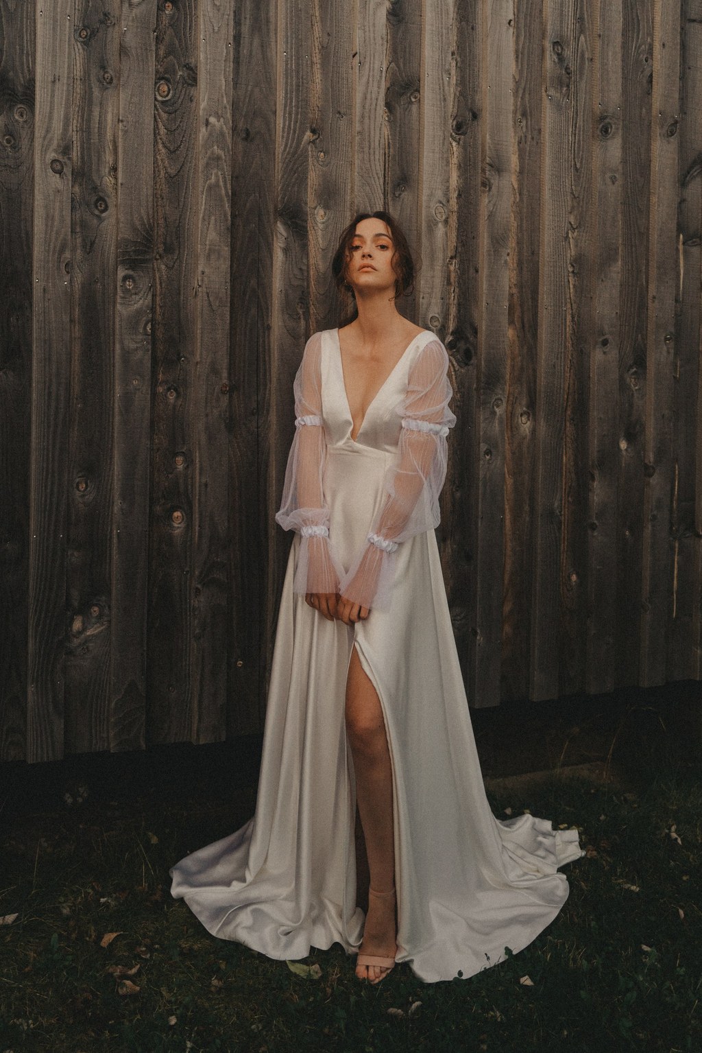 robe de mariée avec des manches